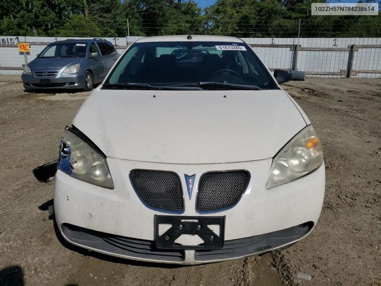 2008 Pontiac G6 Gt VIN: 1G2ZH57N784238614 Lot: 61815285