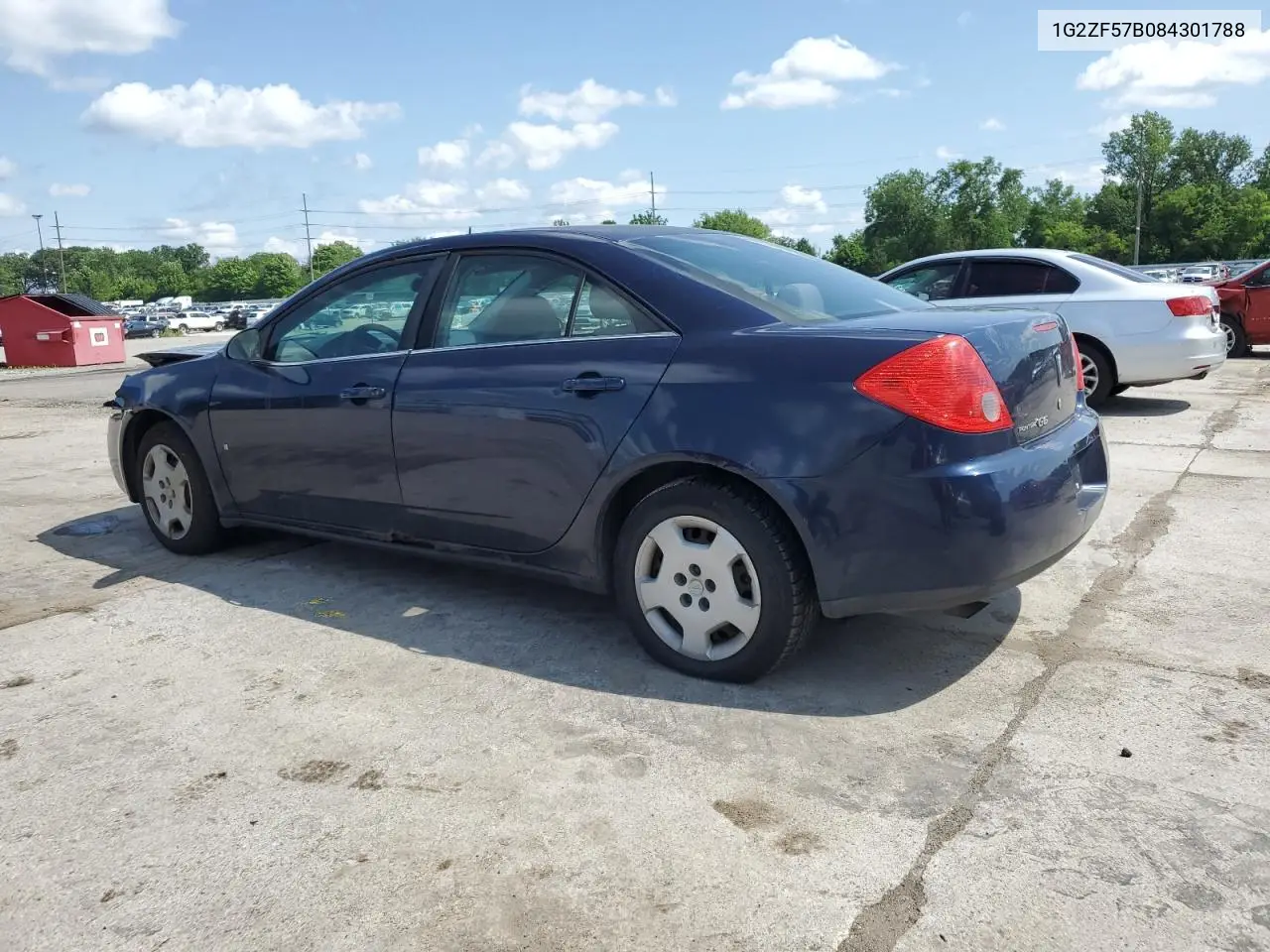 2008 Pontiac G6 Value Leader VIN: 1G2ZF57B084301788 Lot: 61862245
