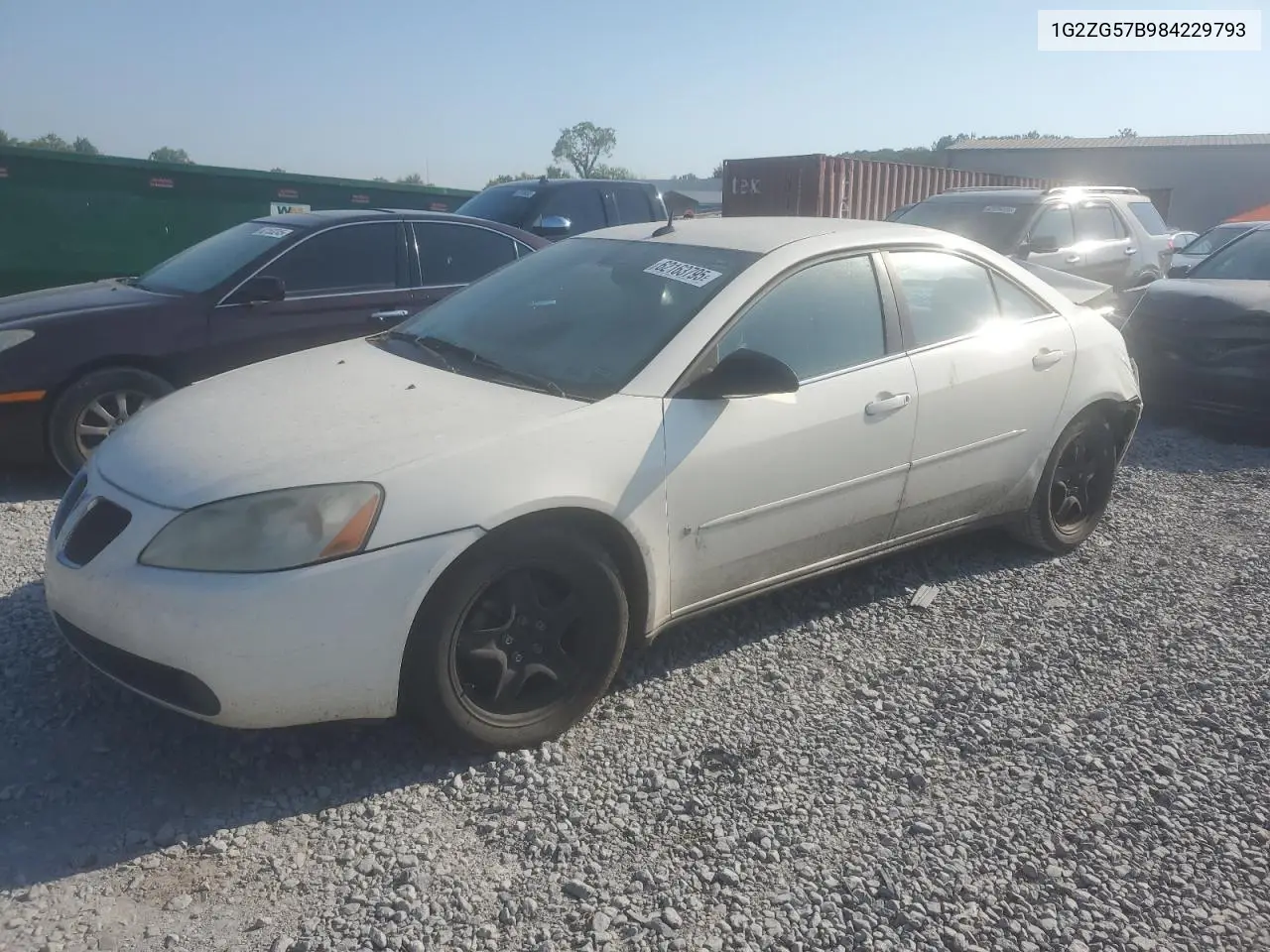 2008 Pontiac G6 Base VIN: 1G2ZG57B984229793 Lot: 62163795