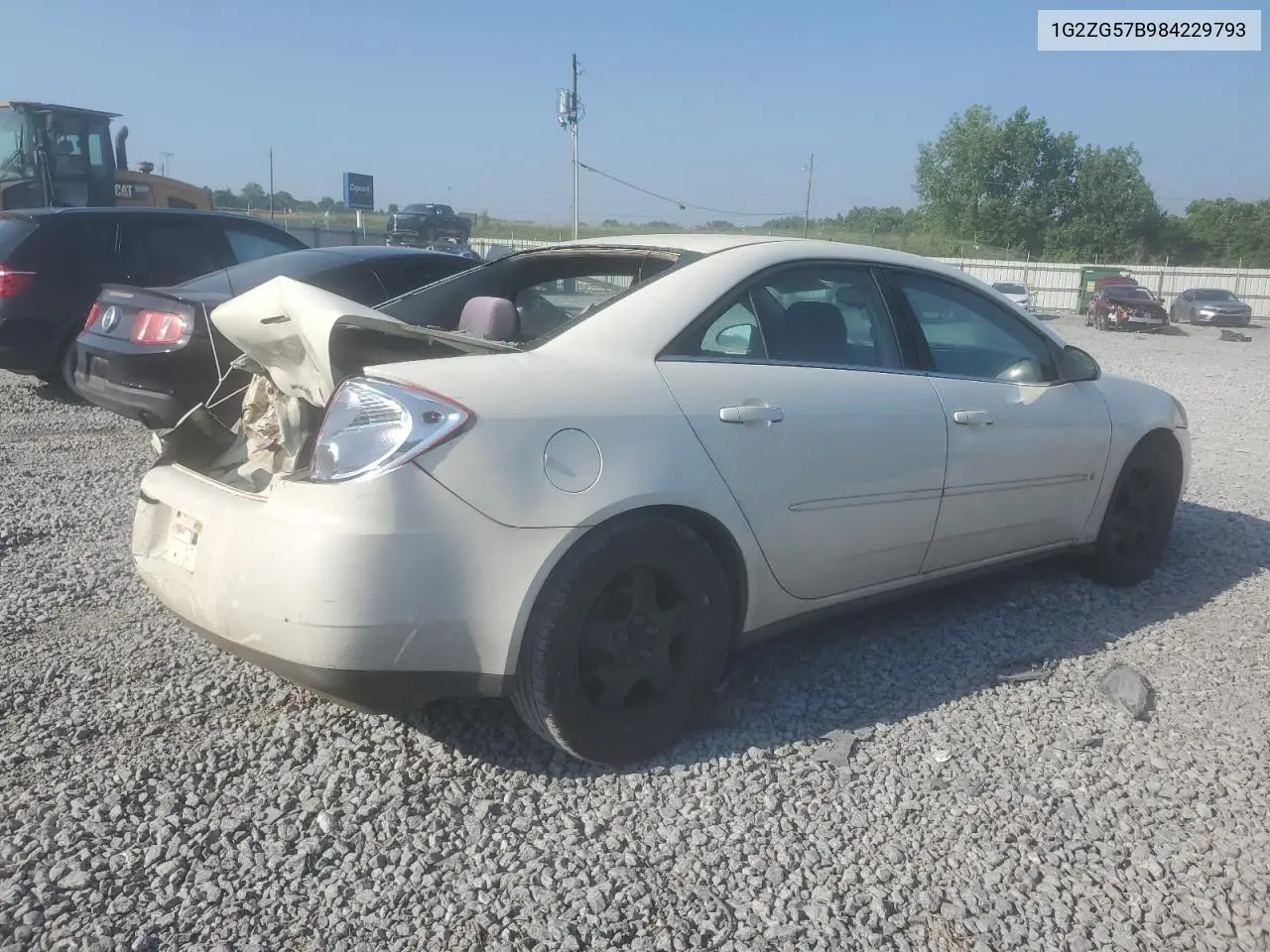 2008 Pontiac G6 Base VIN: 1G2ZG57B984229793 Lot: 62163795