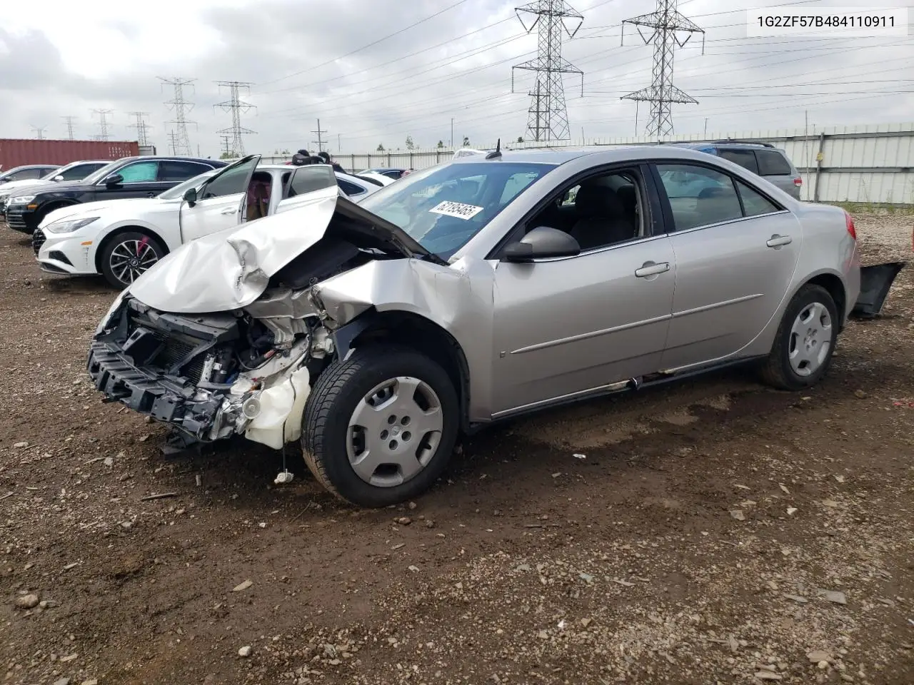 2008 Pontiac G6 Value Leader VIN: 1G2ZF57B484110911 Lot: 62195465