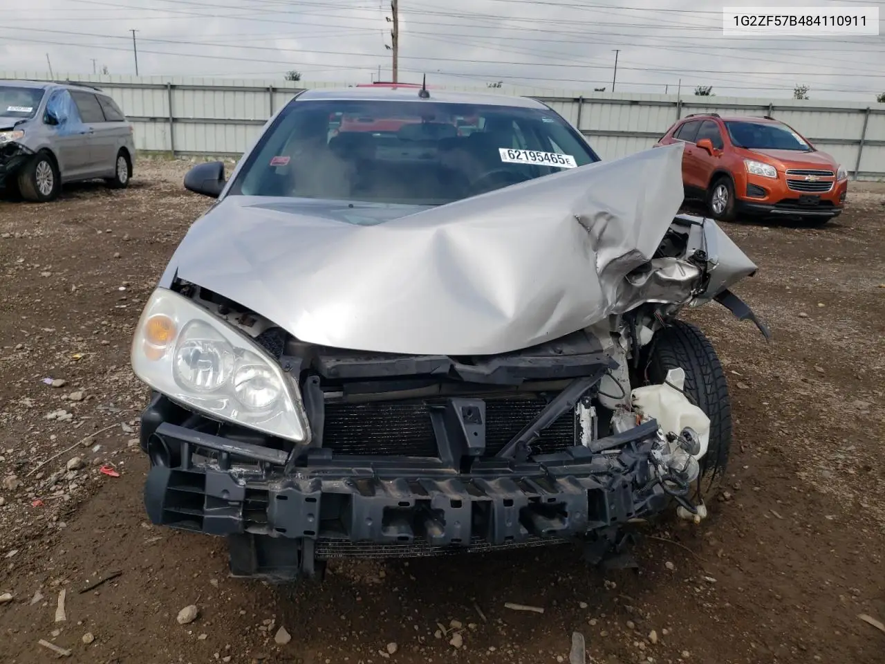 2008 Pontiac G6 Value Leader VIN: 1G2ZF57B484110911 Lot: 62195465