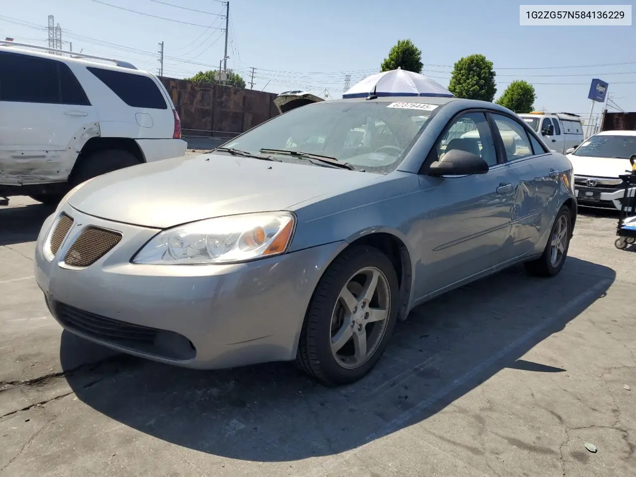 2008 Pontiac G6 Base VIN: 1G2ZG57N584136229 Lot: 62376445