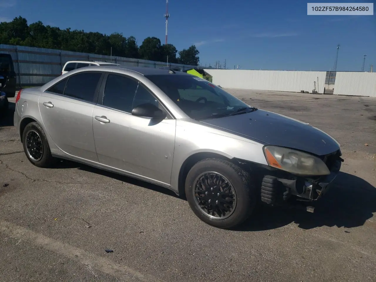 2008 Pontiac G6 Value Leader VIN: 1G2ZF57B984264580 Lot: 62416565