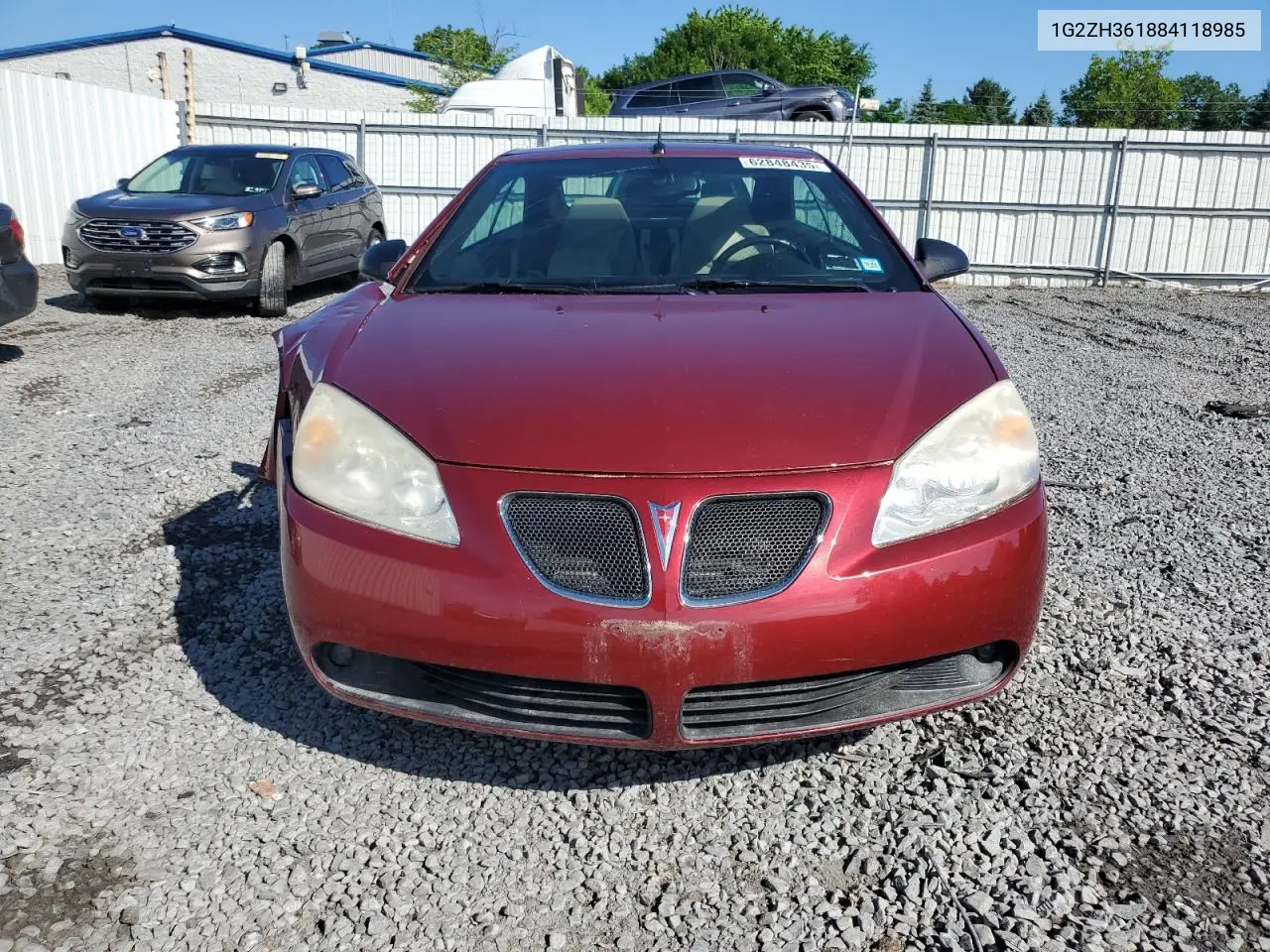 2008 Pontiac G6 Gt VIN: 1G2ZH361884118985 Lot: 62848435