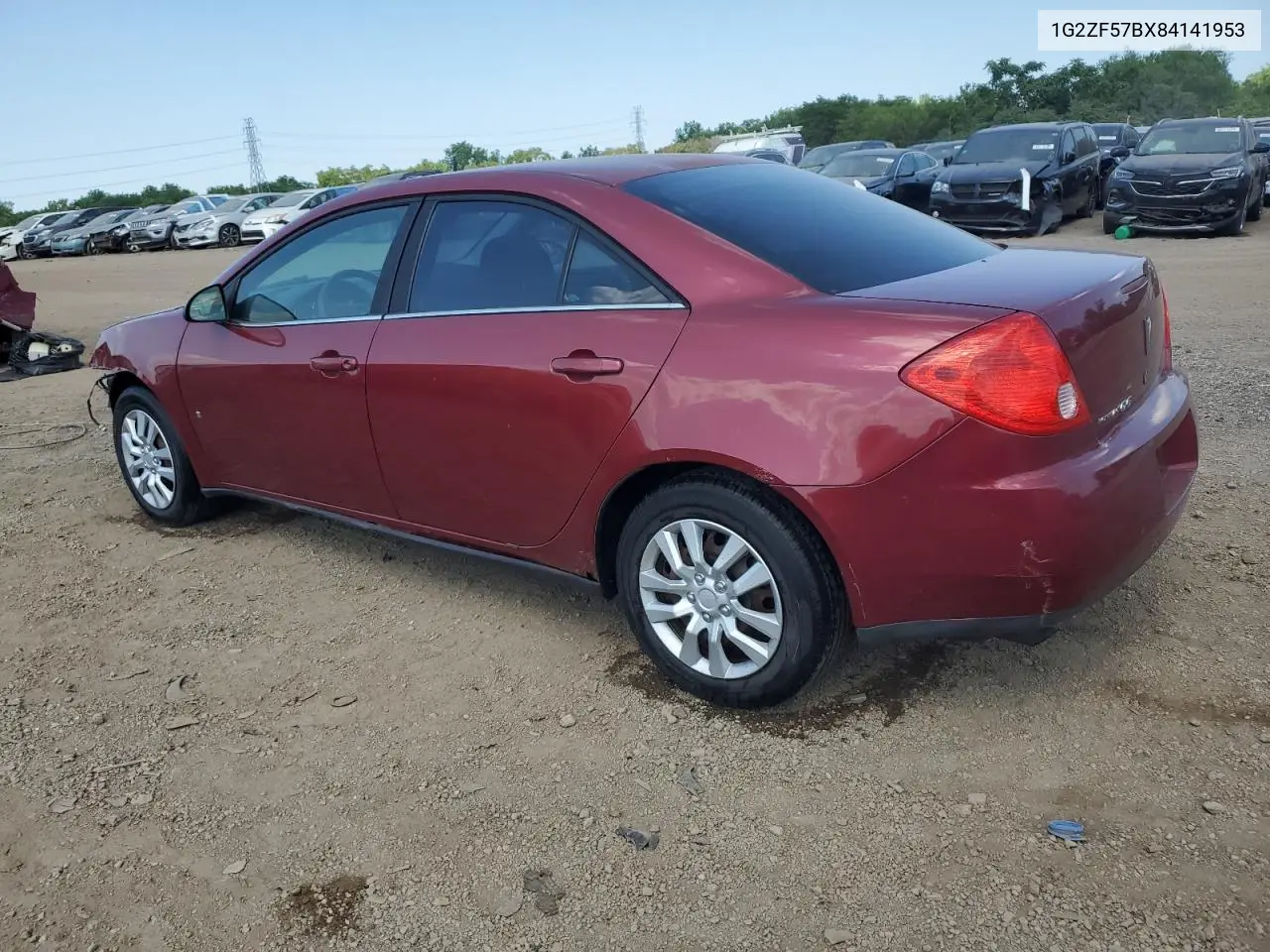 2008 Pontiac G6 Value Leader VIN: 1G2ZF57BX84141953 Lot: 62935005