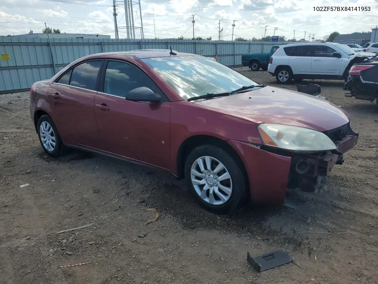 2008 Pontiac G6 Value Leader VIN: 1G2ZF57BX84141953 Lot: 62935005