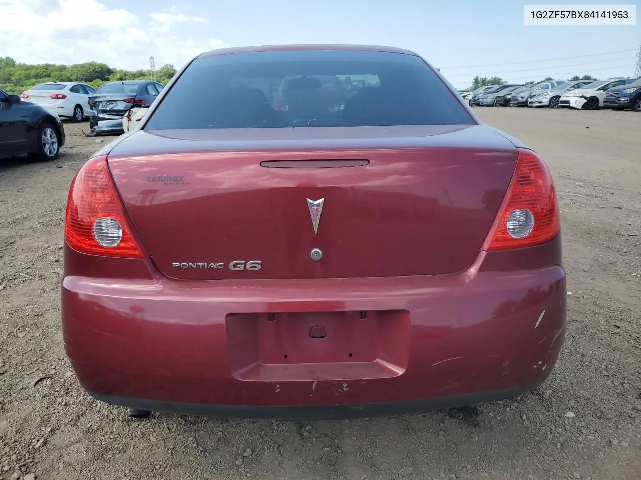 2008 Pontiac G6 Value Leader VIN: 1G2ZF57BX84141953 Lot: 62935005