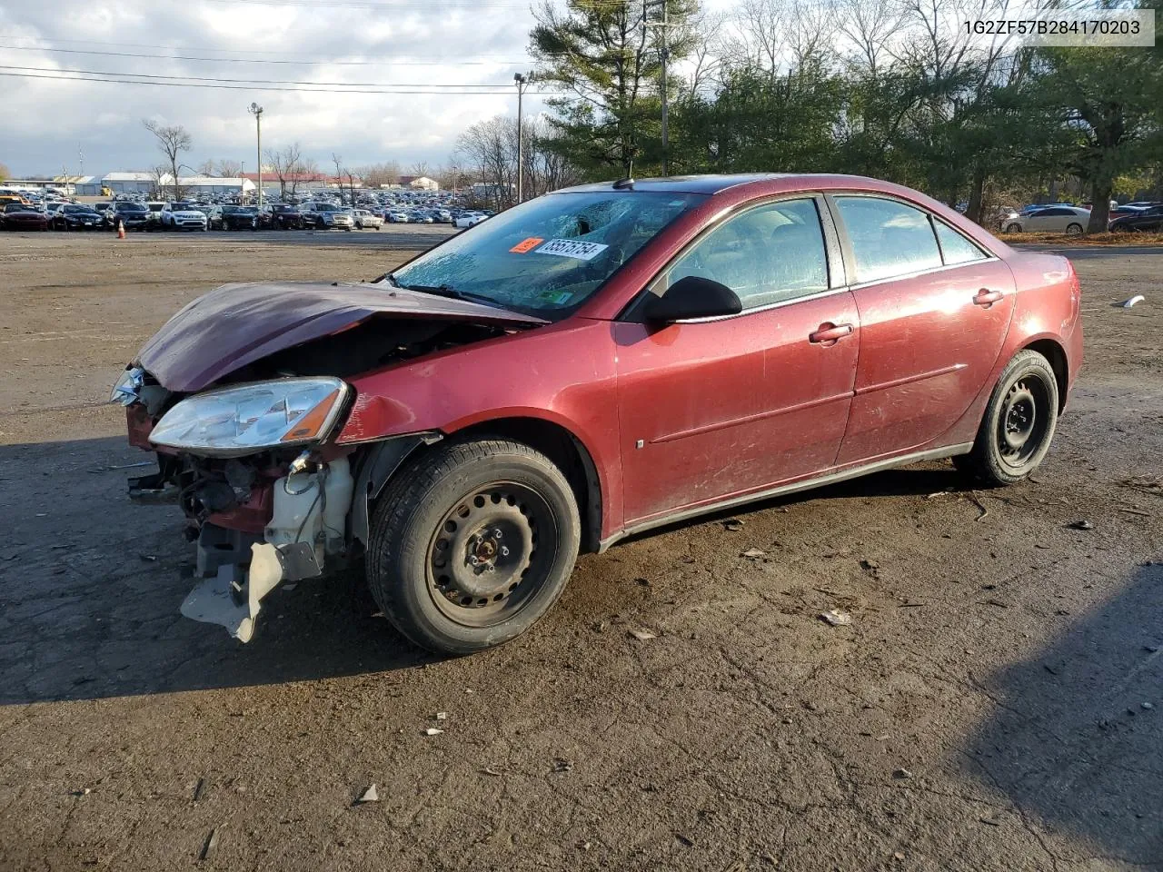 2008 Pontiac G6 Value Leader VIN: 1G2ZF57B284170203 Lot: 85575754