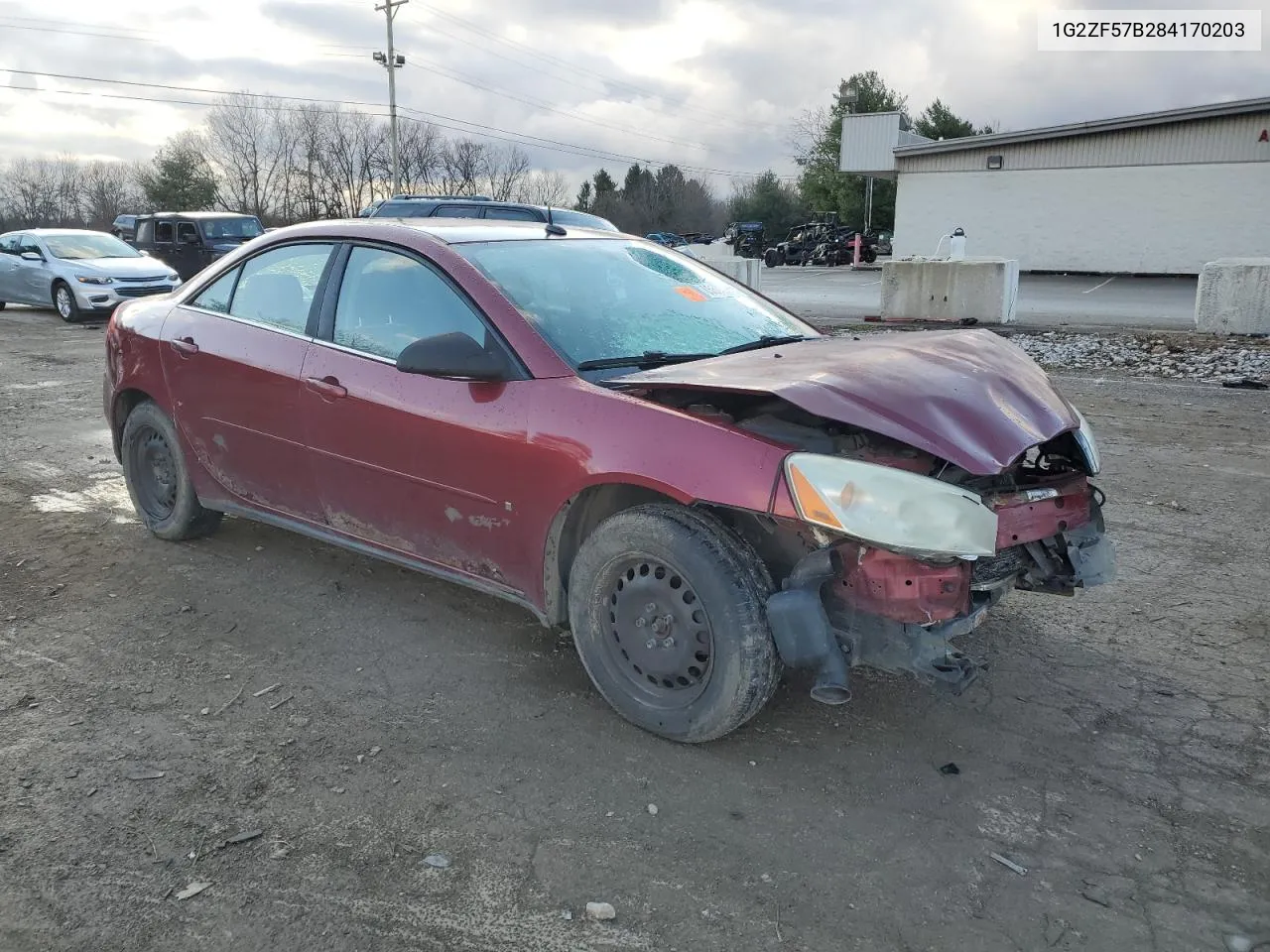 2008 Pontiac G6 Value Leader VIN: 1G2ZF57B284170203 Lot: 85575754
