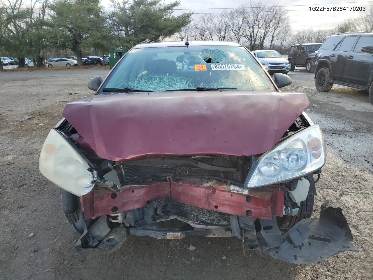 2008 Pontiac G6 Value Leader VIN: 1G2ZF57B284170203 Lot: 85575754