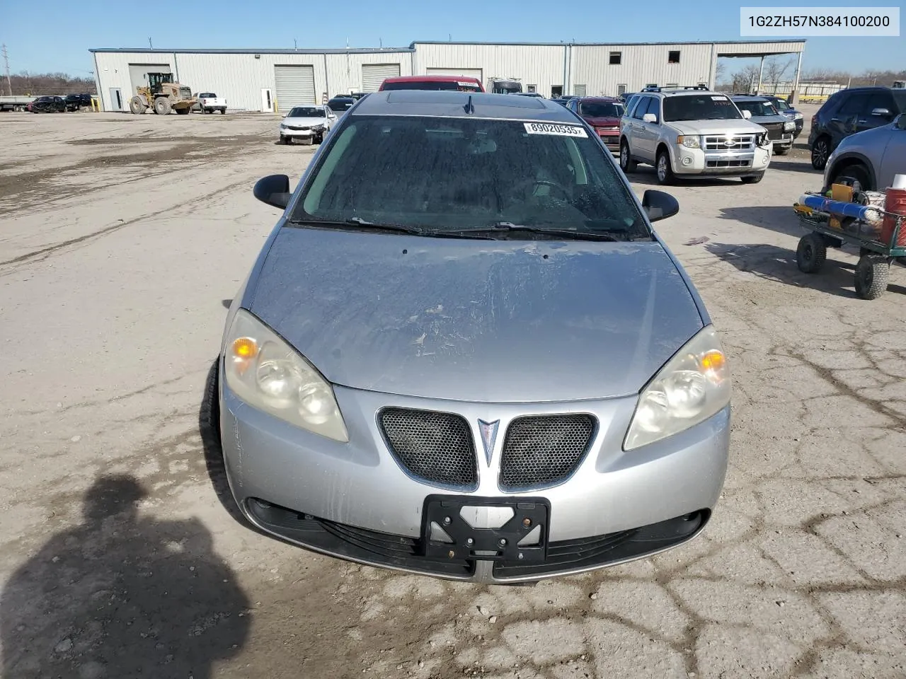 2008 Pontiac G6 Gt VIN: 1G2ZH57N384100200 Lot: 89020535