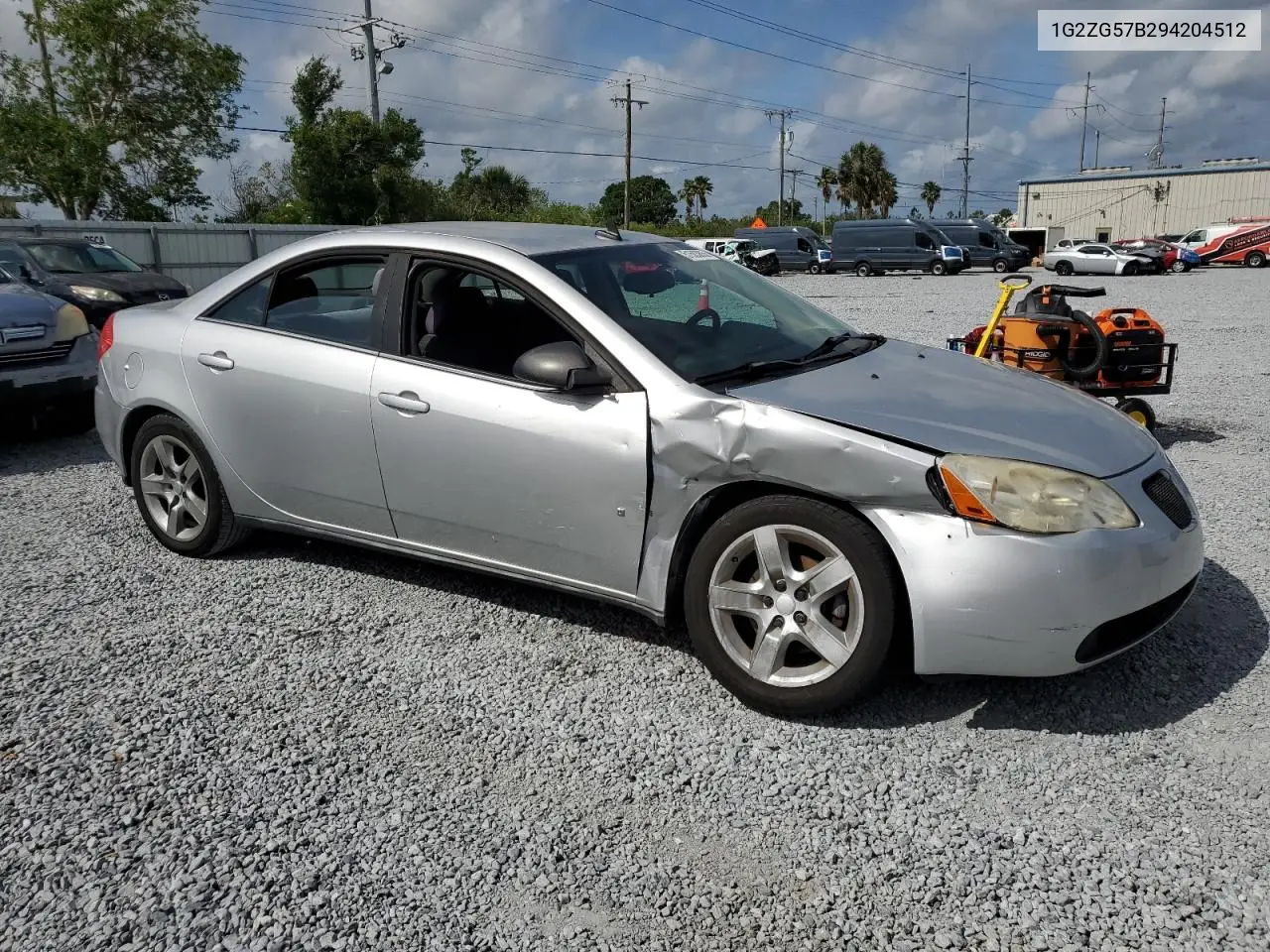 2009 Pontiac G6 VIN: 1G2ZG57B294204512 Lot: 51583805