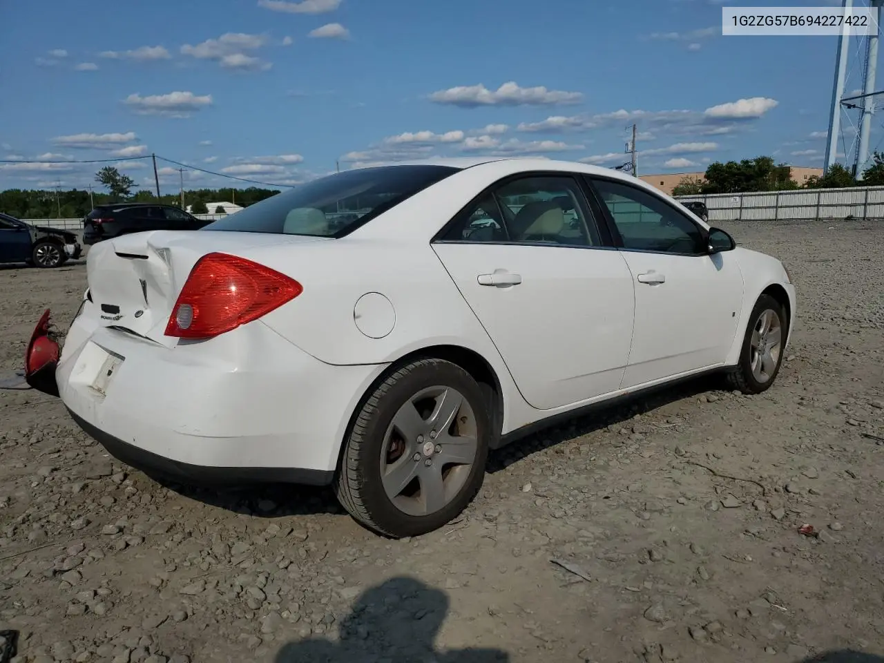 2009 Pontiac G6 VIN: 1G2ZG57B694227422 Lot: 58864185