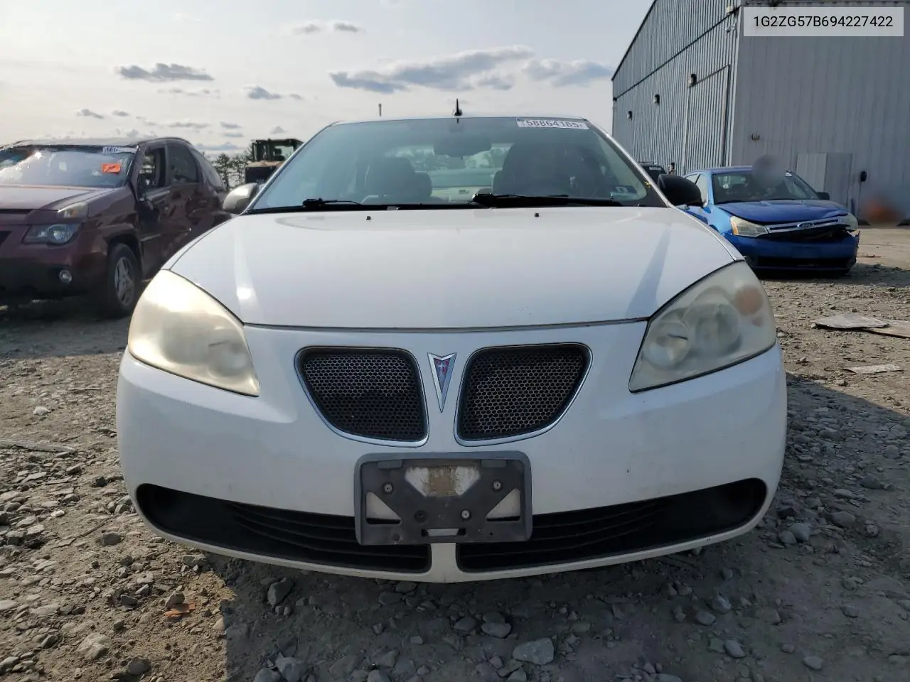2009 Pontiac G6 VIN: 1G2ZG57B694227422 Lot: 58864185