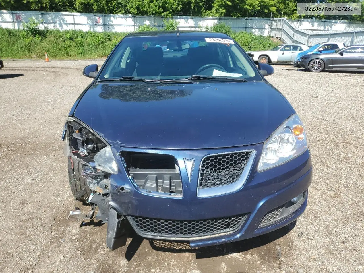 2009 Pontiac G6 VIN: 1G2ZJ57K694272894 Lot: 63006935