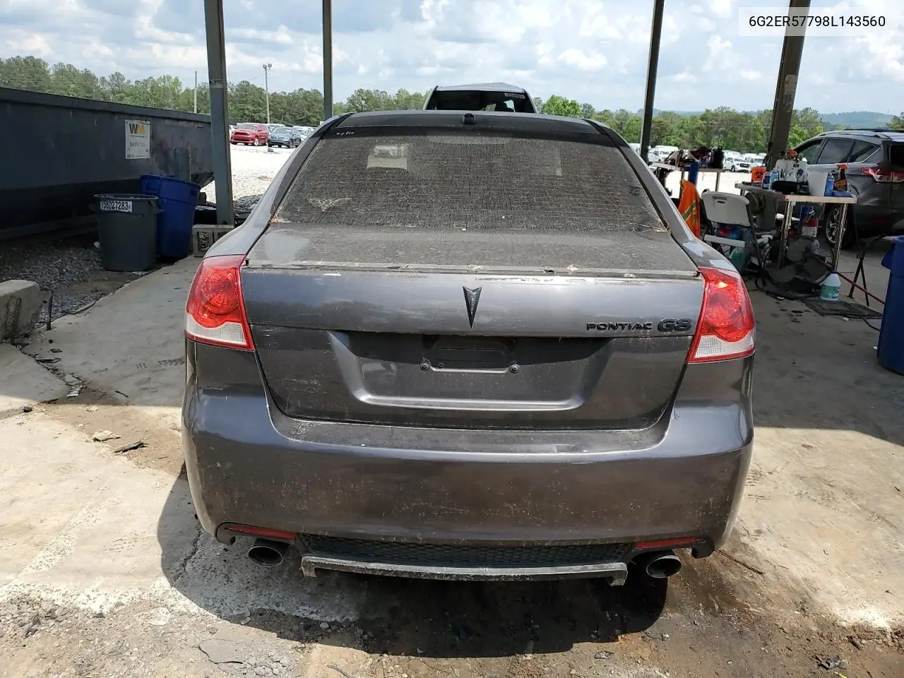 2008 Pontiac G8 VIN: 6G2ER57798L143560 Lot: 47386605