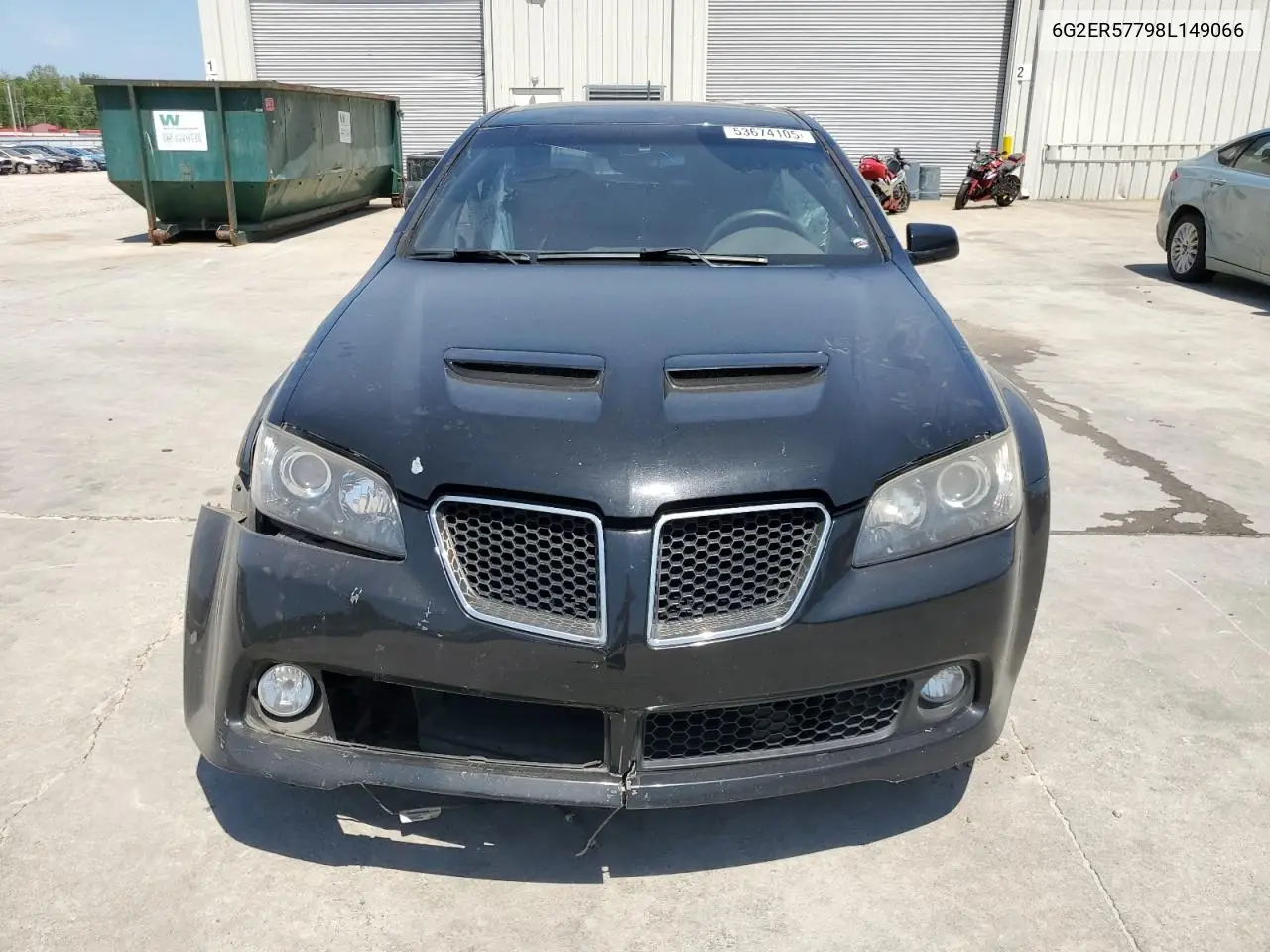 2008 Pontiac G8 VIN: 6G2ER57798L149066 Lot: 53674105