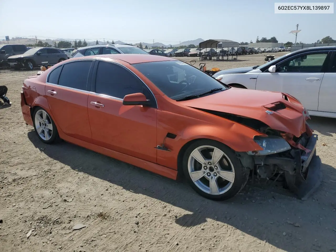 2008 Pontiac G8 Gt VIN: 6G2EC57YX8L139897 Lot: 59234385