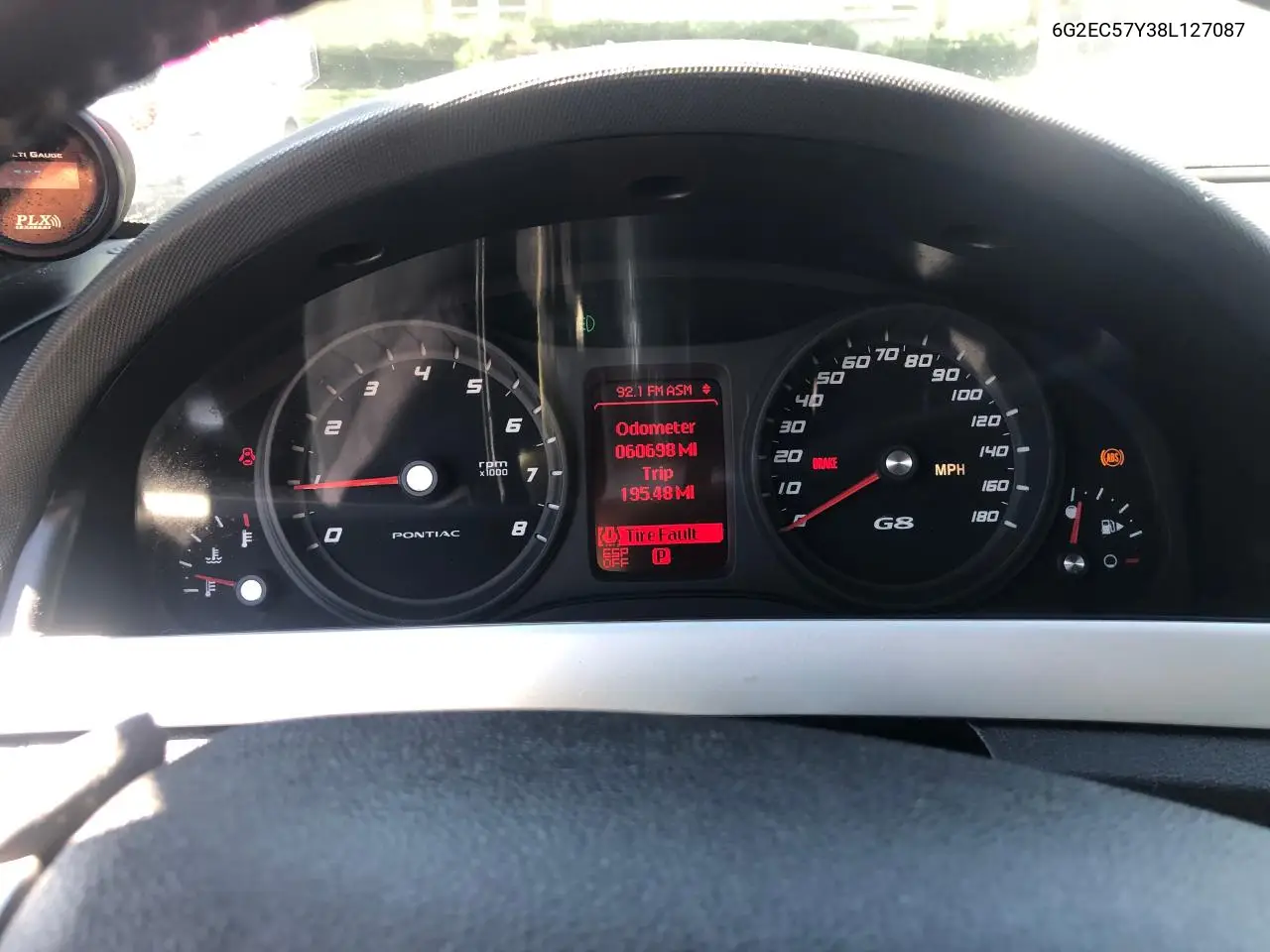 2008 Pontiac G8 Gt VIN: 6G2EC57Y38L127087 Lot: 63264625