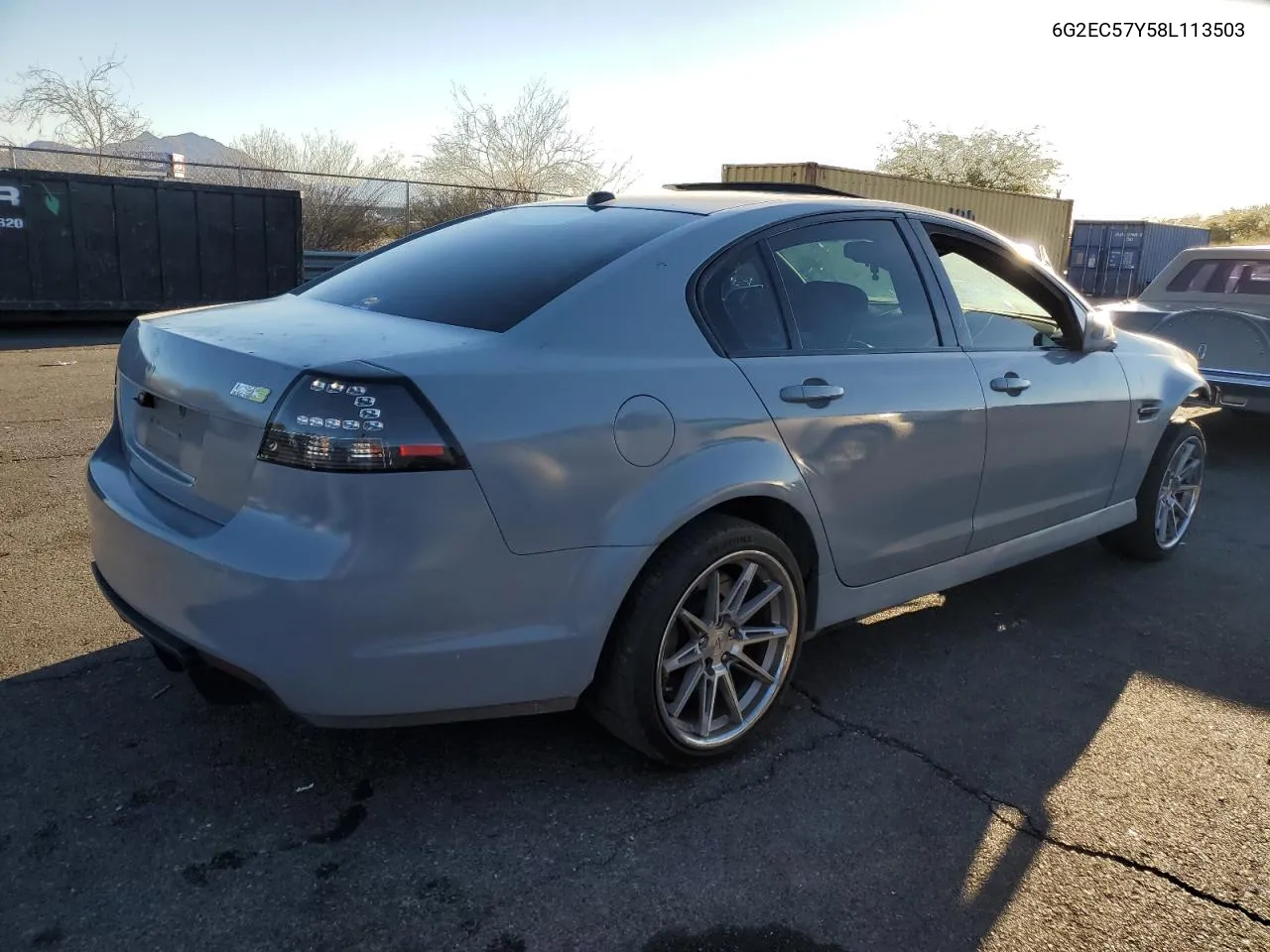2008 Pontiac G8 Gt VIN: 6G2EC57Y58L113503 Lot: 81745704