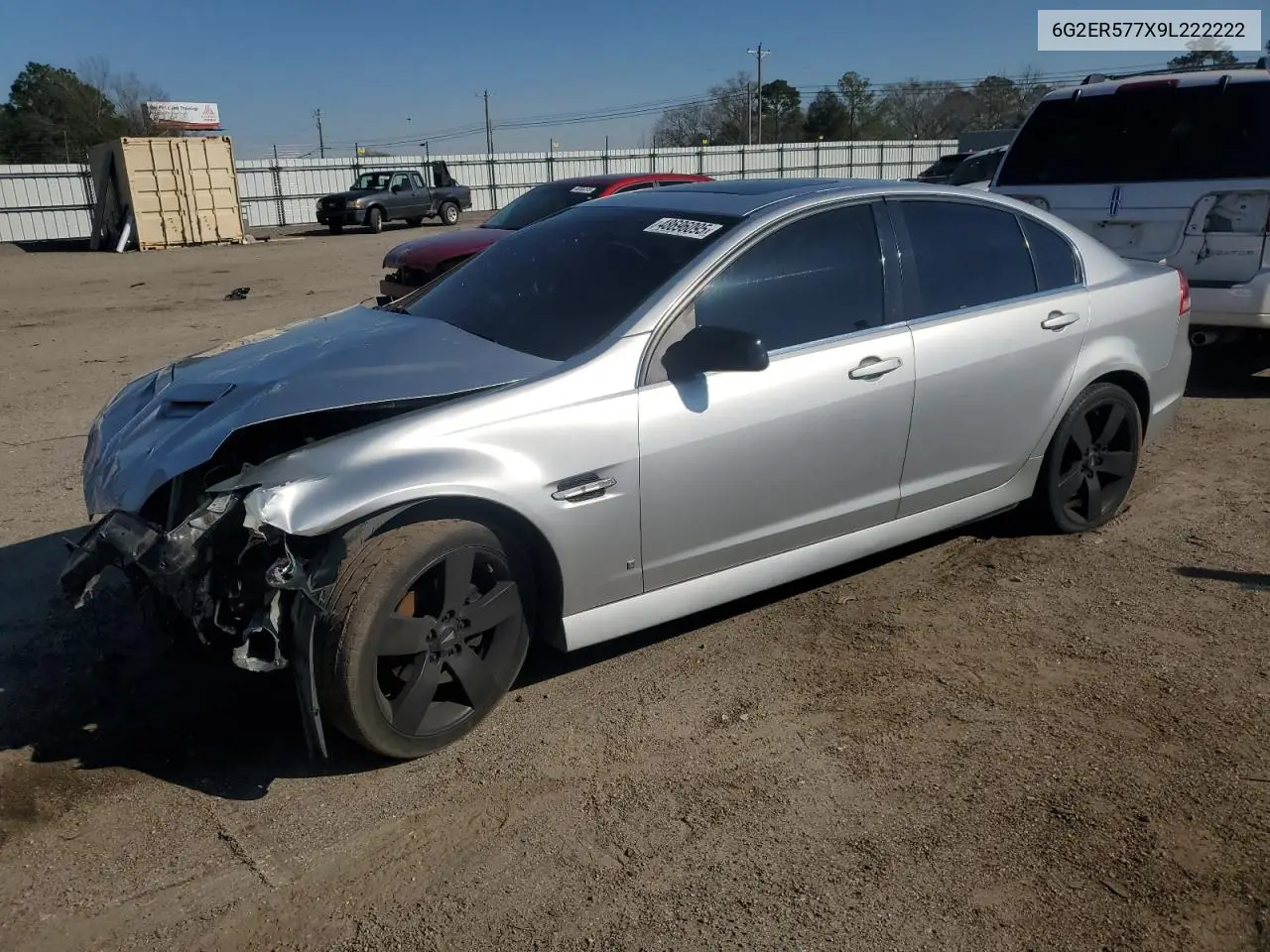 2009 Pontiac G8 VIN: 6G2ER577X9L222222 Lot: 48696095