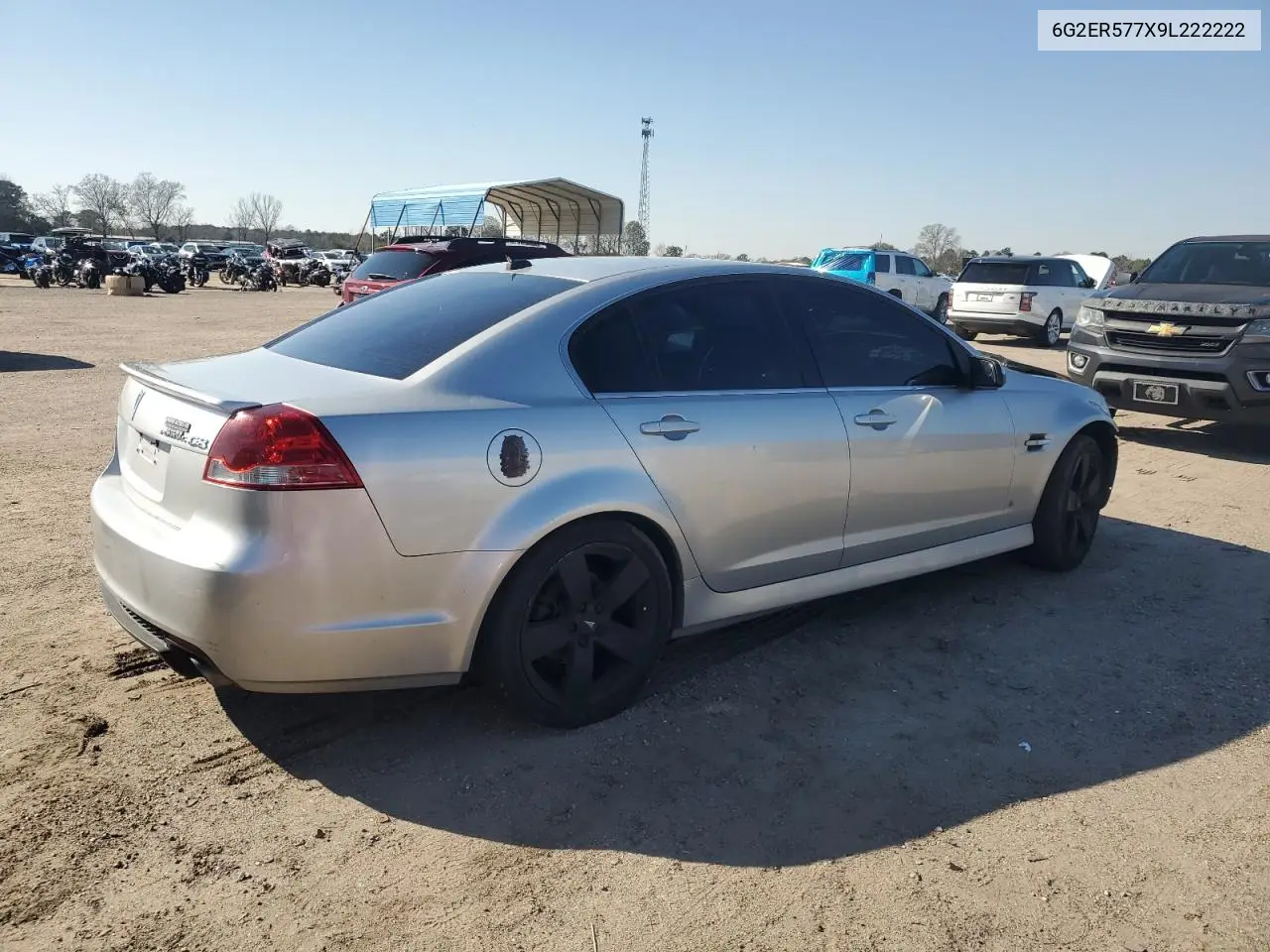 2009 Pontiac G8 VIN: 6G2ER577X9L222222 Lot: 48696095