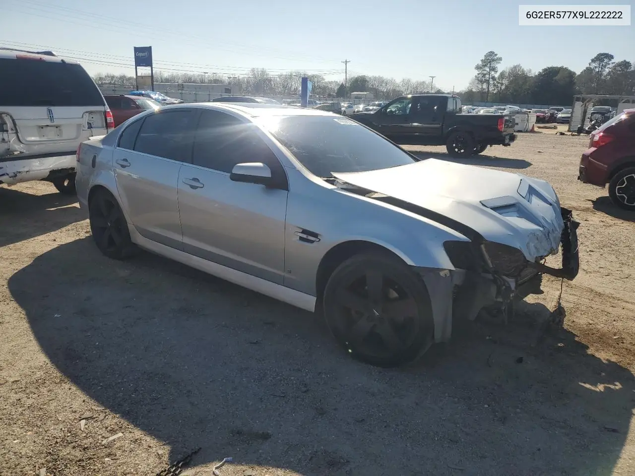 2009 Pontiac G8 VIN: 6G2ER577X9L222222 Lot: 48696095