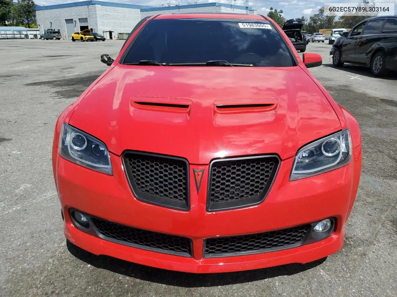 2009 Pontiac G8 Gt VIN: 6G2EC57Y89L303164 Lot: 51983005