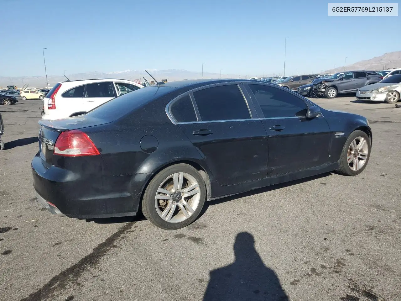 2009 Pontiac G8 VIN: 6G2ER57769L215137 Lot: 52262665
