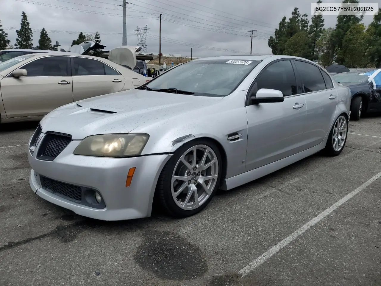 2009 Pontiac G8 Gt VIN: 6G2EC57Y59L202826 Lot: 52907505
