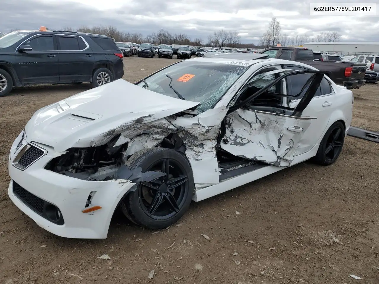 2009 Pontiac G8 VIN: 6G2ER57789L201417 Lot: 53129375