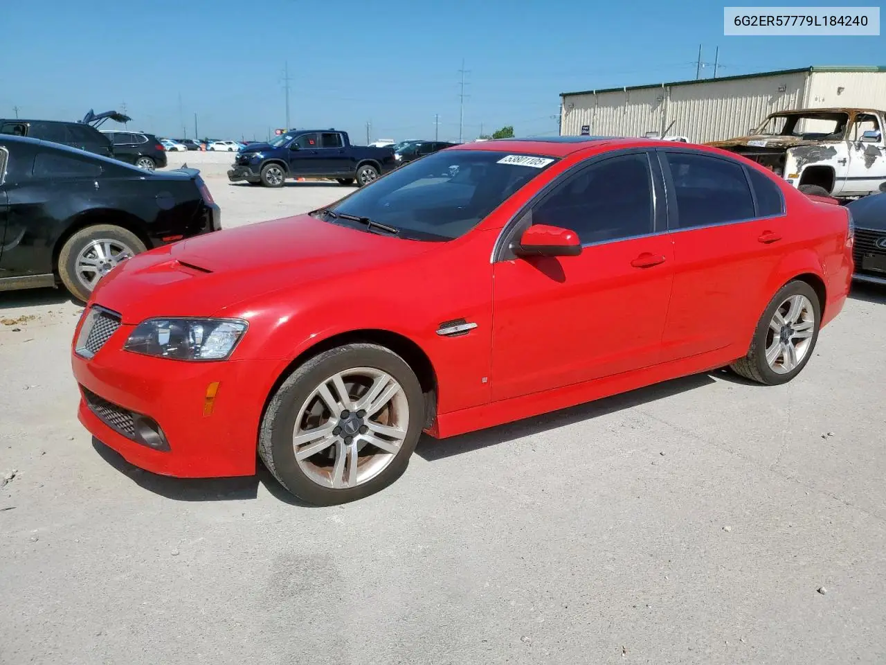 2009 Pontiac G8 VIN: 6G2ER57779L184240 Lot: 53801105