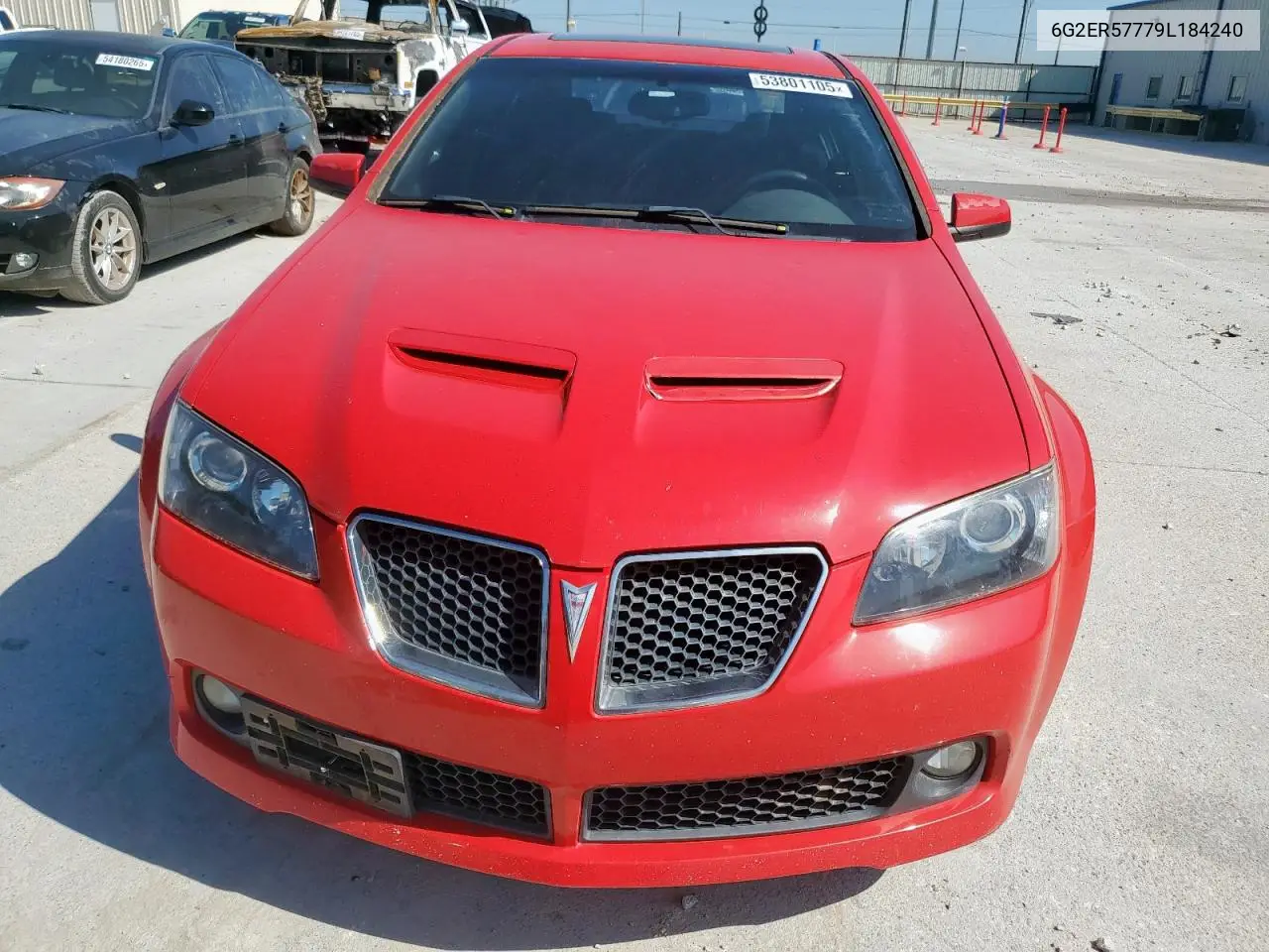 2009 Pontiac G8 VIN: 6G2ER57779L184240 Lot: 53801105