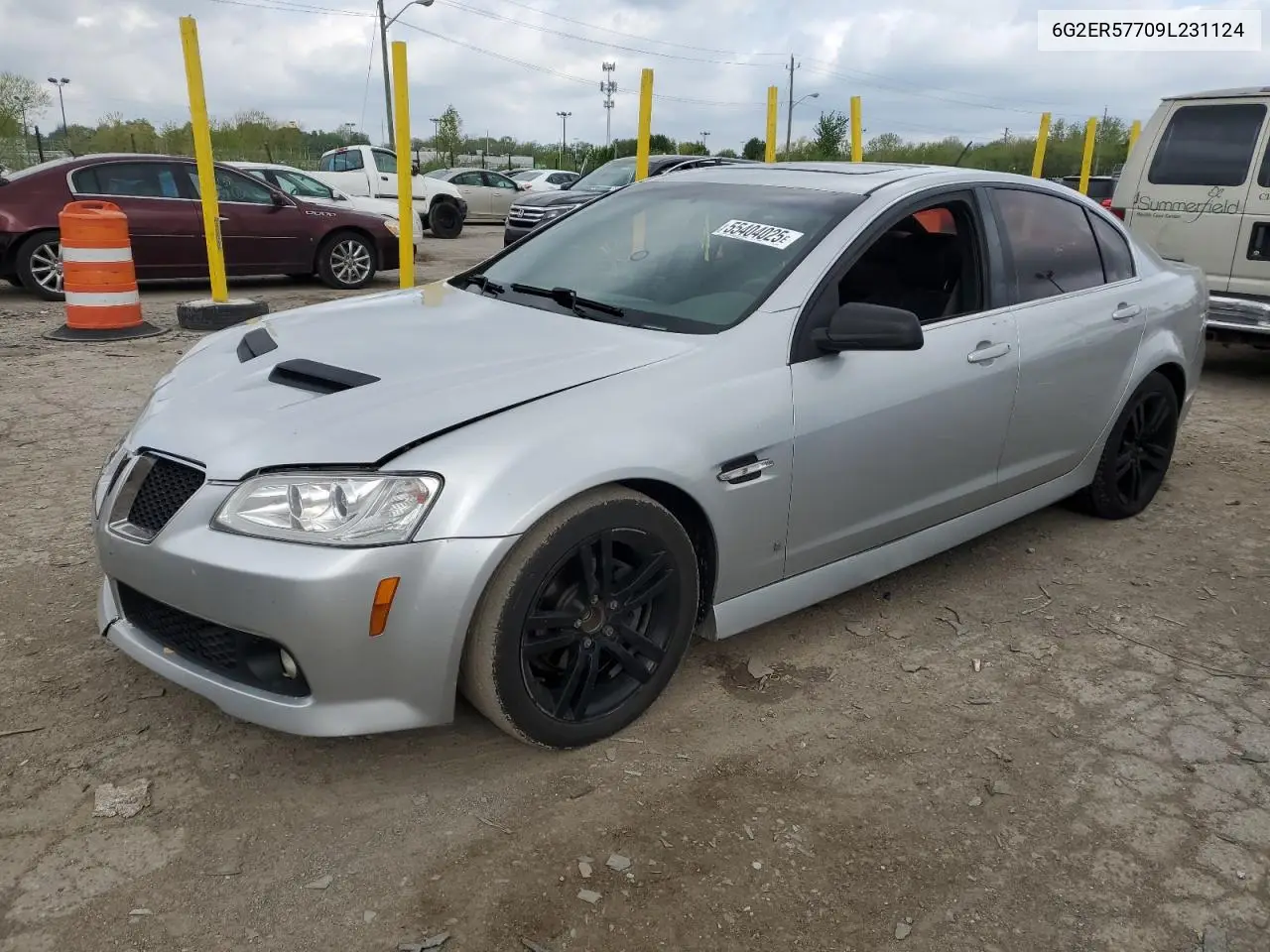 2009 Pontiac G8 VIN: 6G2ER57709L231124 Lot: 55404025