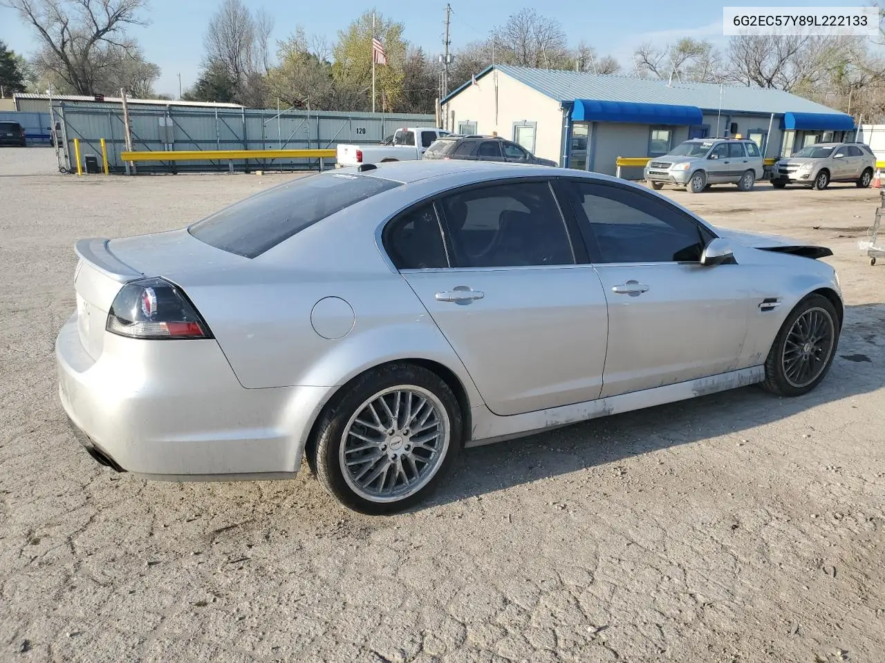 2009 Pontiac G8 Gt VIN: 6G2EC57Y89L222133 Lot: 59665545