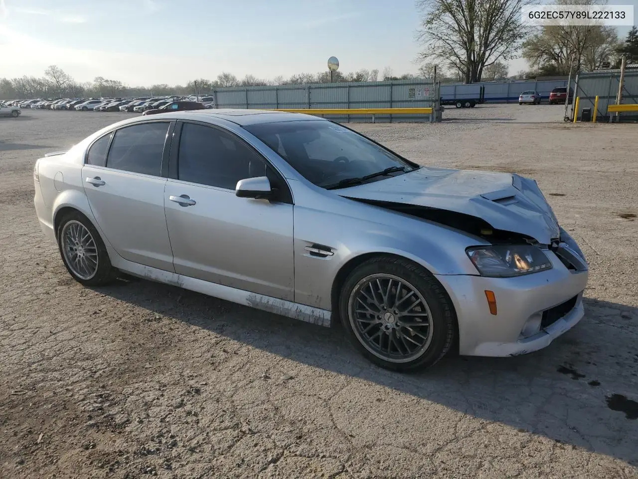 2009 Pontiac G8 Gt VIN: 6G2EC57Y89L222133 Lot: 59665545