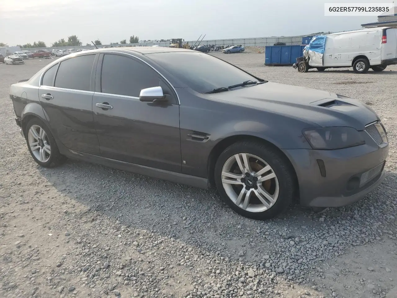 2009 Pontiac G8 VIN: 6G2ER57799L235835 Lot: 59851565