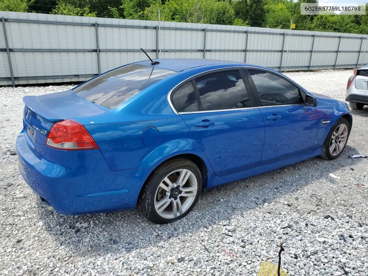 2009 Pontiac G8 VIN: 6G2ER57759L180798 Lot: 62595405
