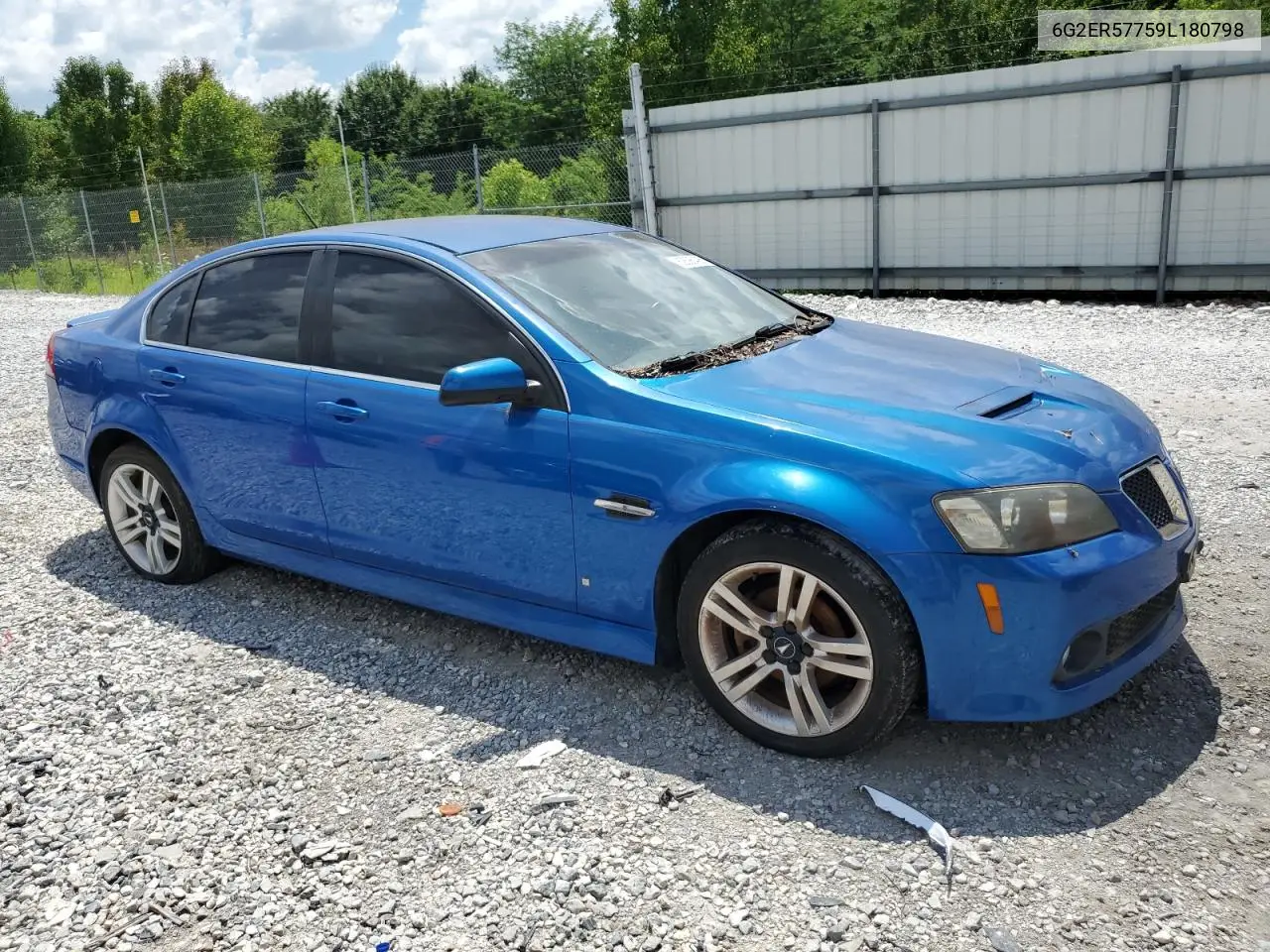 2009 Pontiac G8 VIN: 6G2ER57759L180798 Lot: 62595405