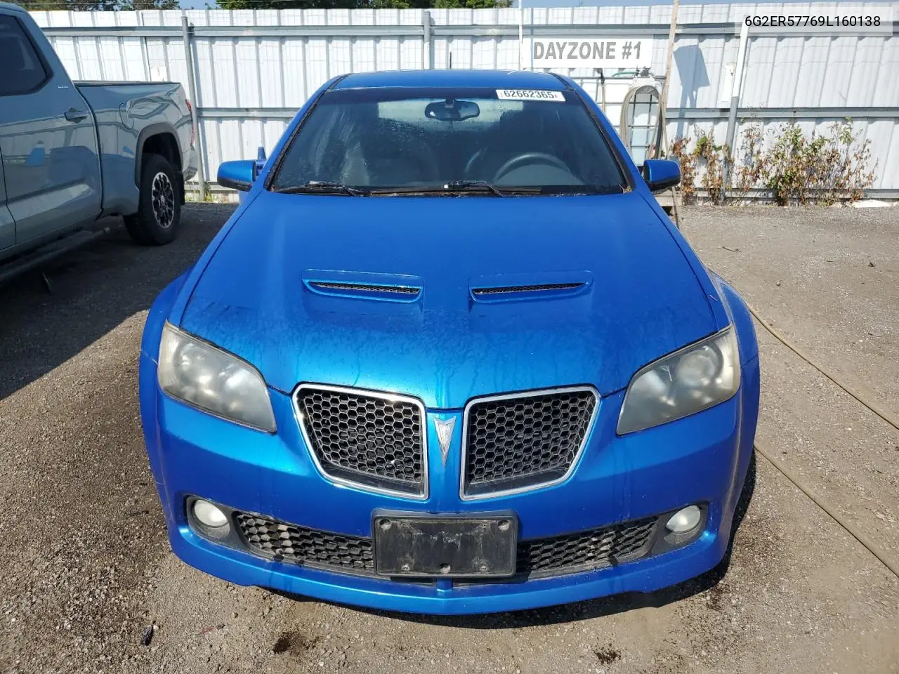 2009 Pontiac G8 VIN: 6G2ER57769L160138 Lot: 62662365