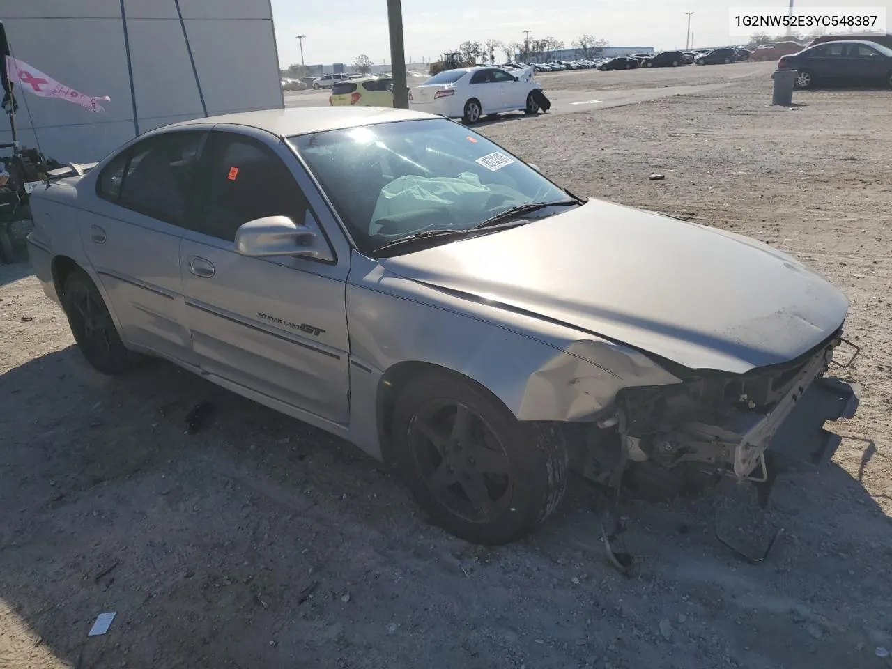2000 Pontiac Grand Am Gt VIN: 1G2NW52E3YC548387 Lot: 88732485