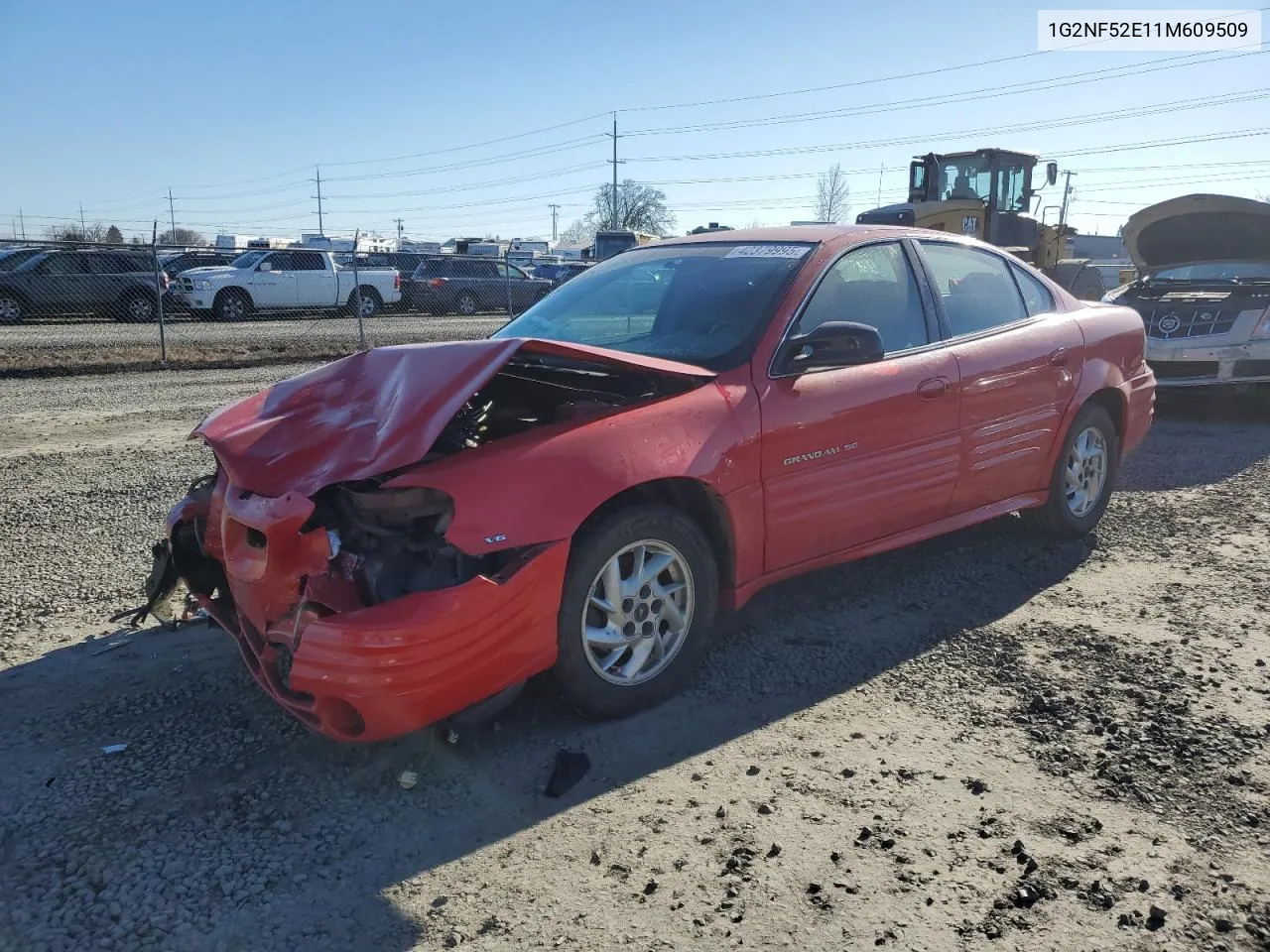 2001 Pontiac Grand Am Se1 VIN: 1G2NF52E11M609509 Lot: 42379995