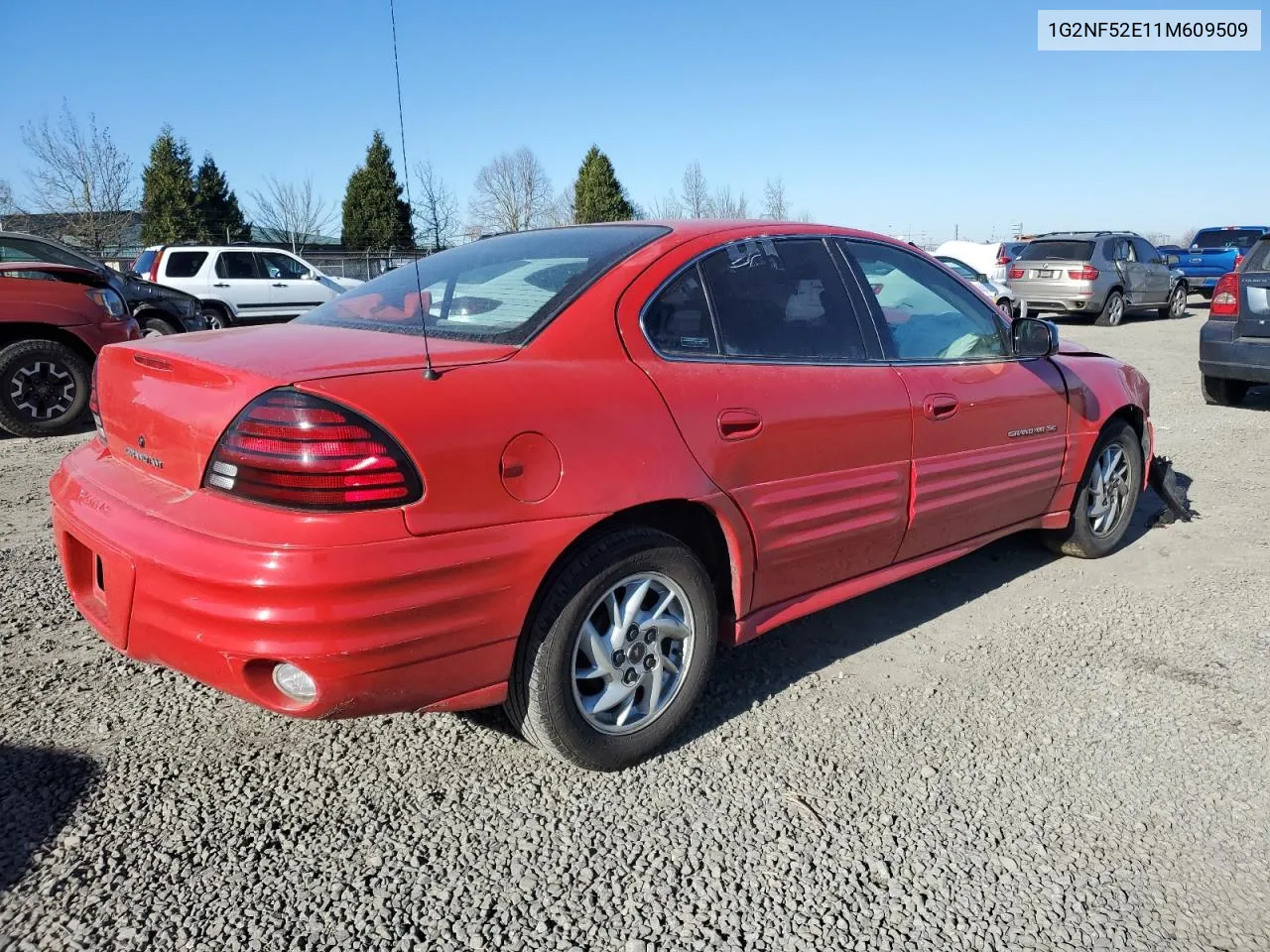 2001 Pontiac Grand Am Se1 VIN: 1G2NF52E11M609509 Lot: 42379995