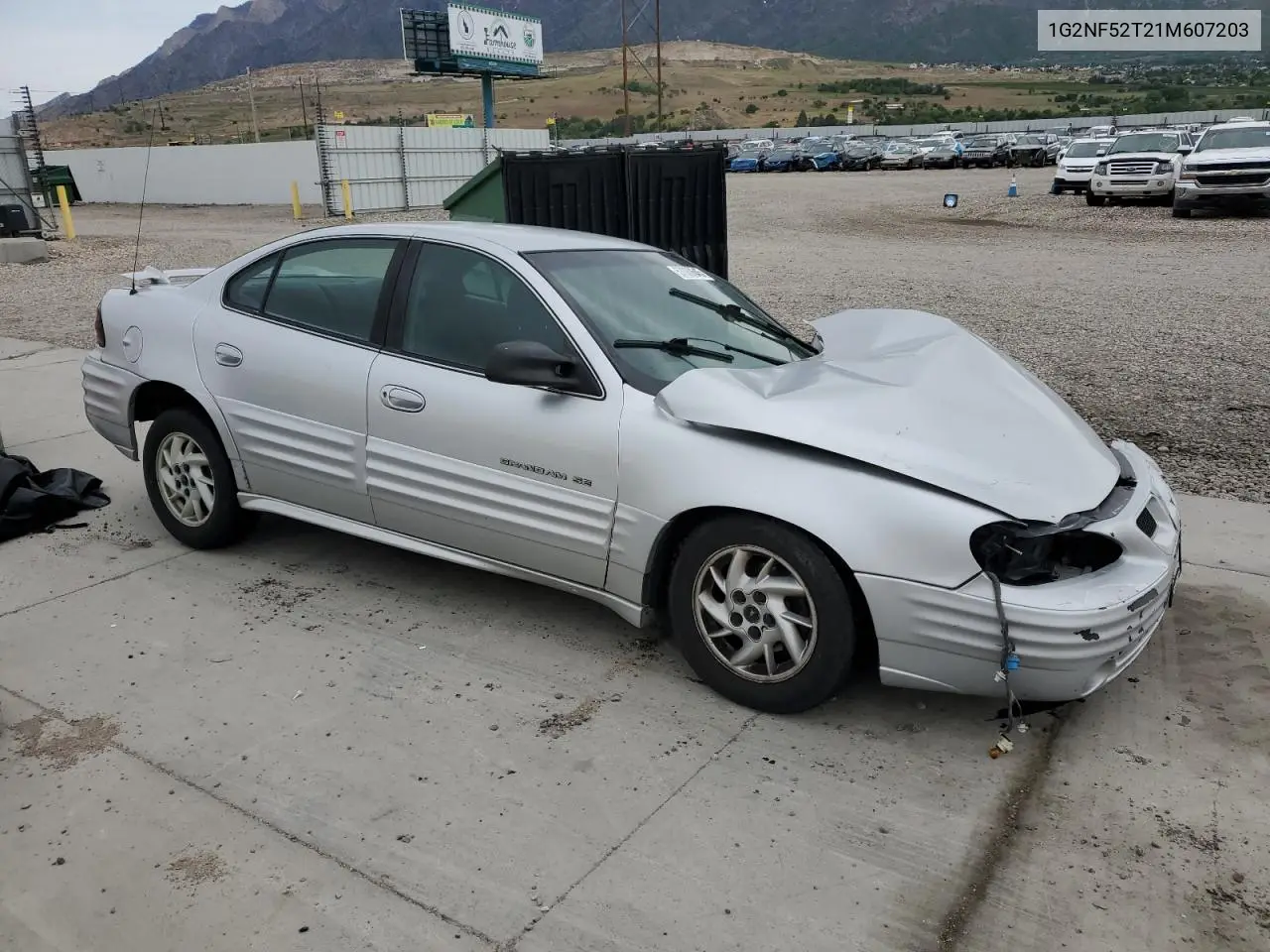 2001 Pontiac Grand Am Se1 VIN: 1G2NF52T21M607203 Lot: 57080645