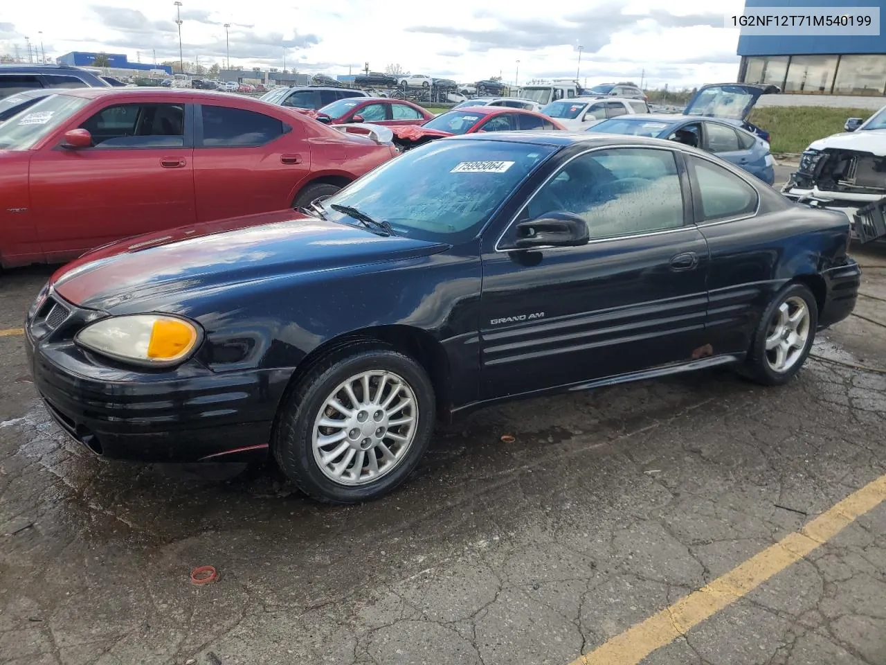 2001 Pontiac Grand Am Se1 VIN: 1G2NF12T71M540199 Lot: 75995064