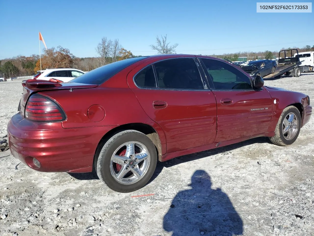 2002 Pontiac Grand Am Se1 VIN: 1G2NF52F62C173353 Lot: 84752684