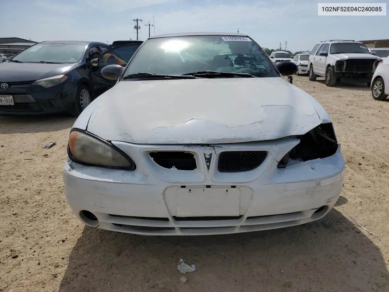 2004 Pontiac Grand Am Se1 VIN: 1G2NF52E04C240085 Lot: 51698955