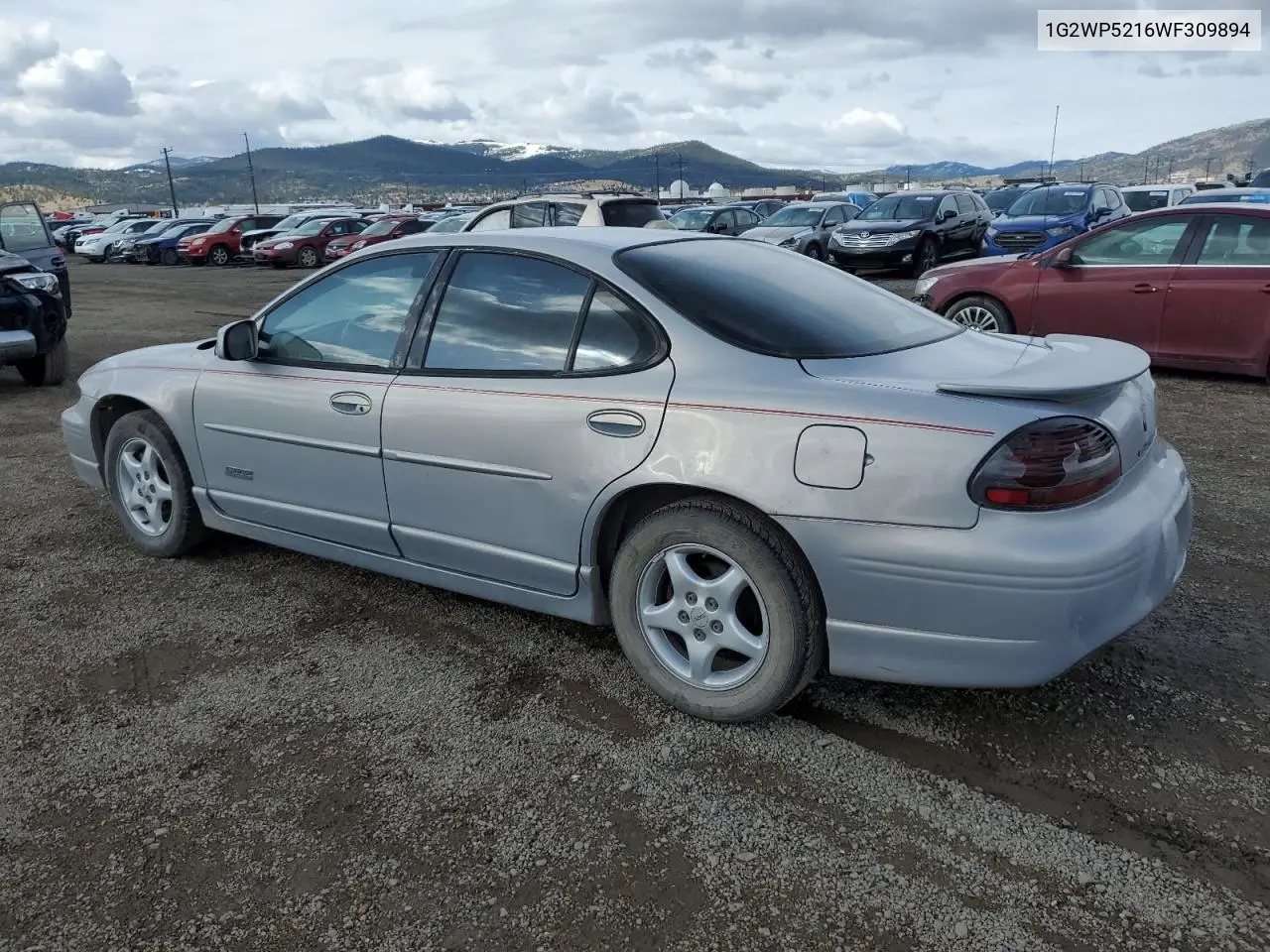 1998 Pontiac Grand Prix Gtp VIN: 1G2WP5216WF309894 Lot: 50829665