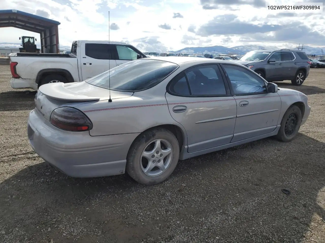 1998 Pontiac Grand Prix Gtp VIN: 1G2WP5216WF309894 Lot: 50829665